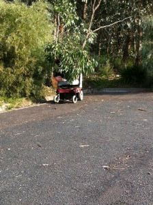 In this shot you could almost miss Teen Girl Hiding ....